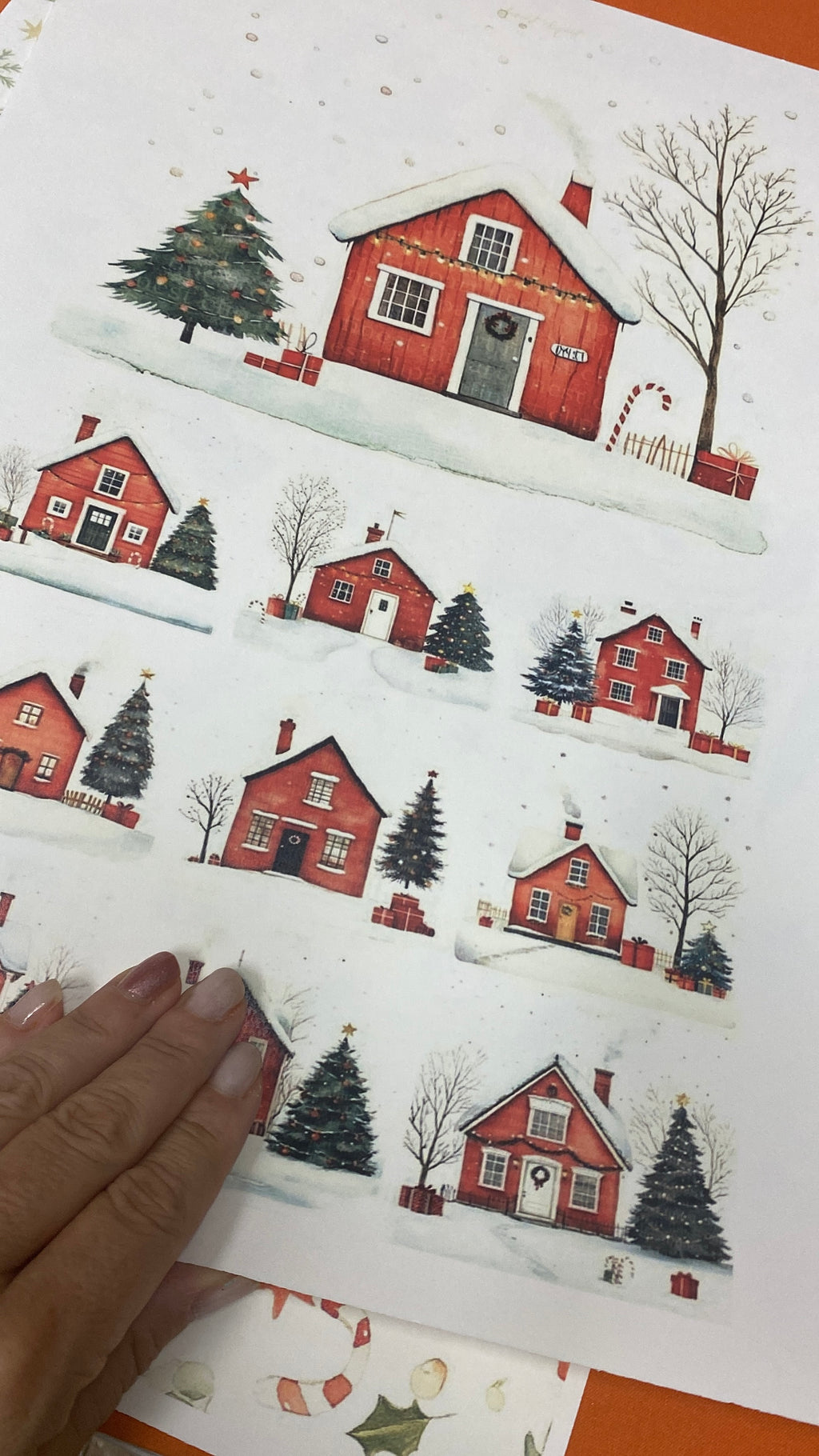 Set carte “Casette di Natale”