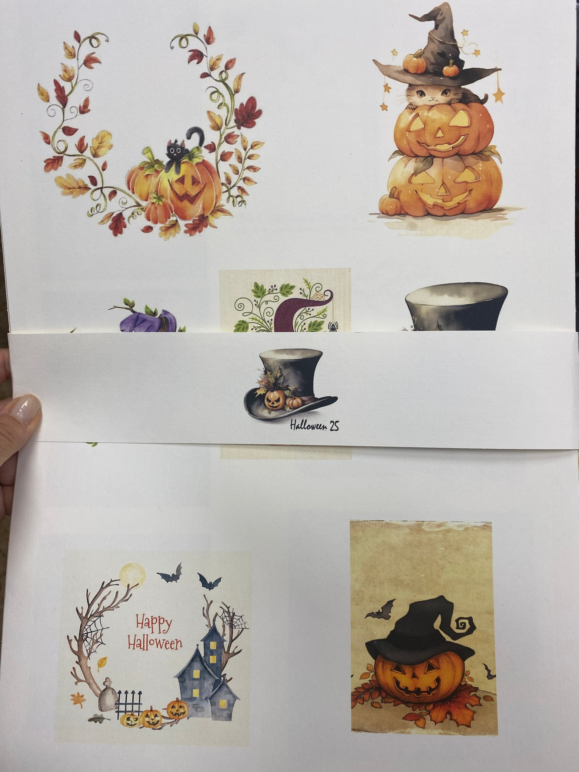 Set carte scrapbooking "Halloween 25"