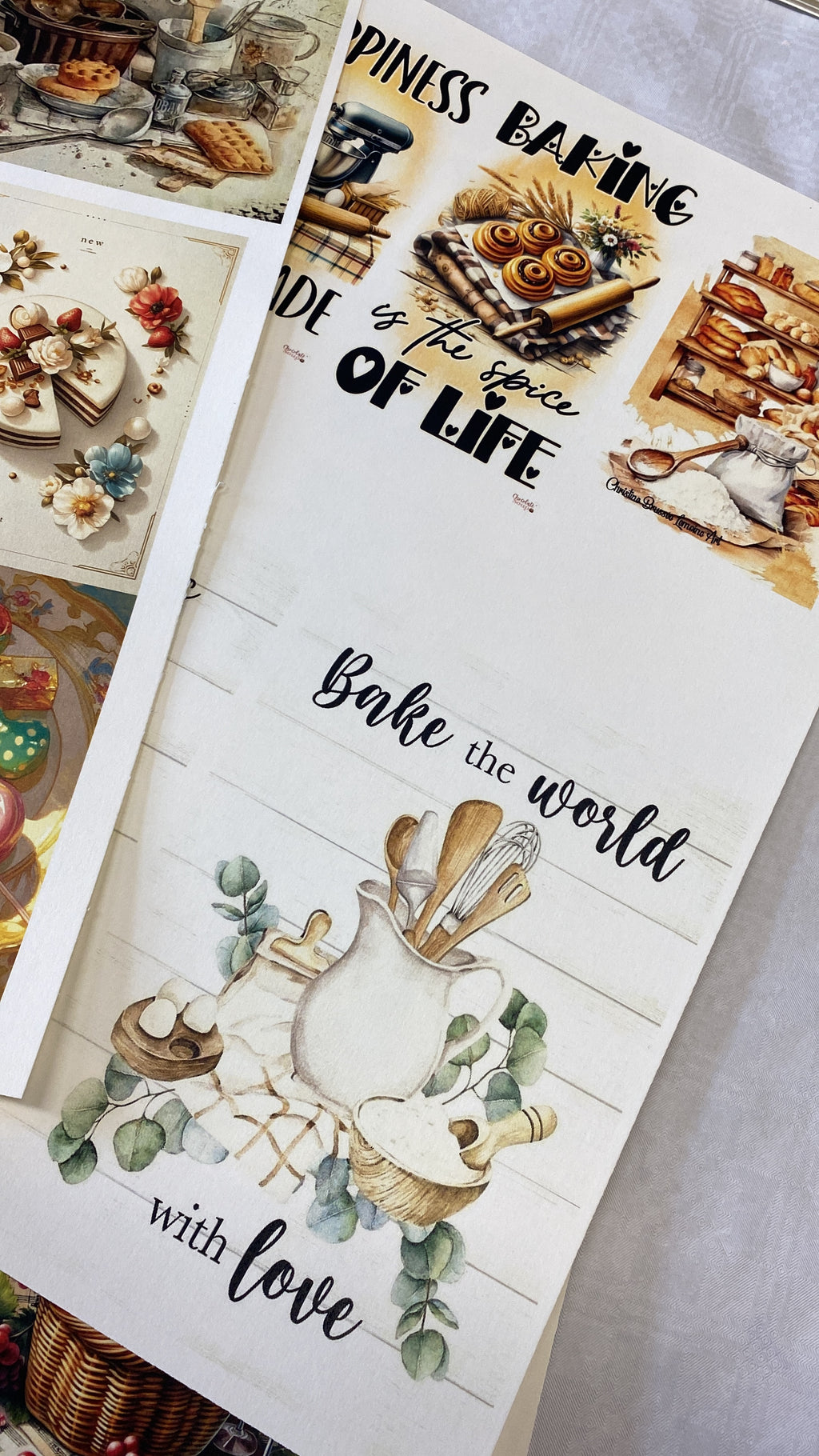 Set carte scrapbooking “lo chef ha sempre ragione”