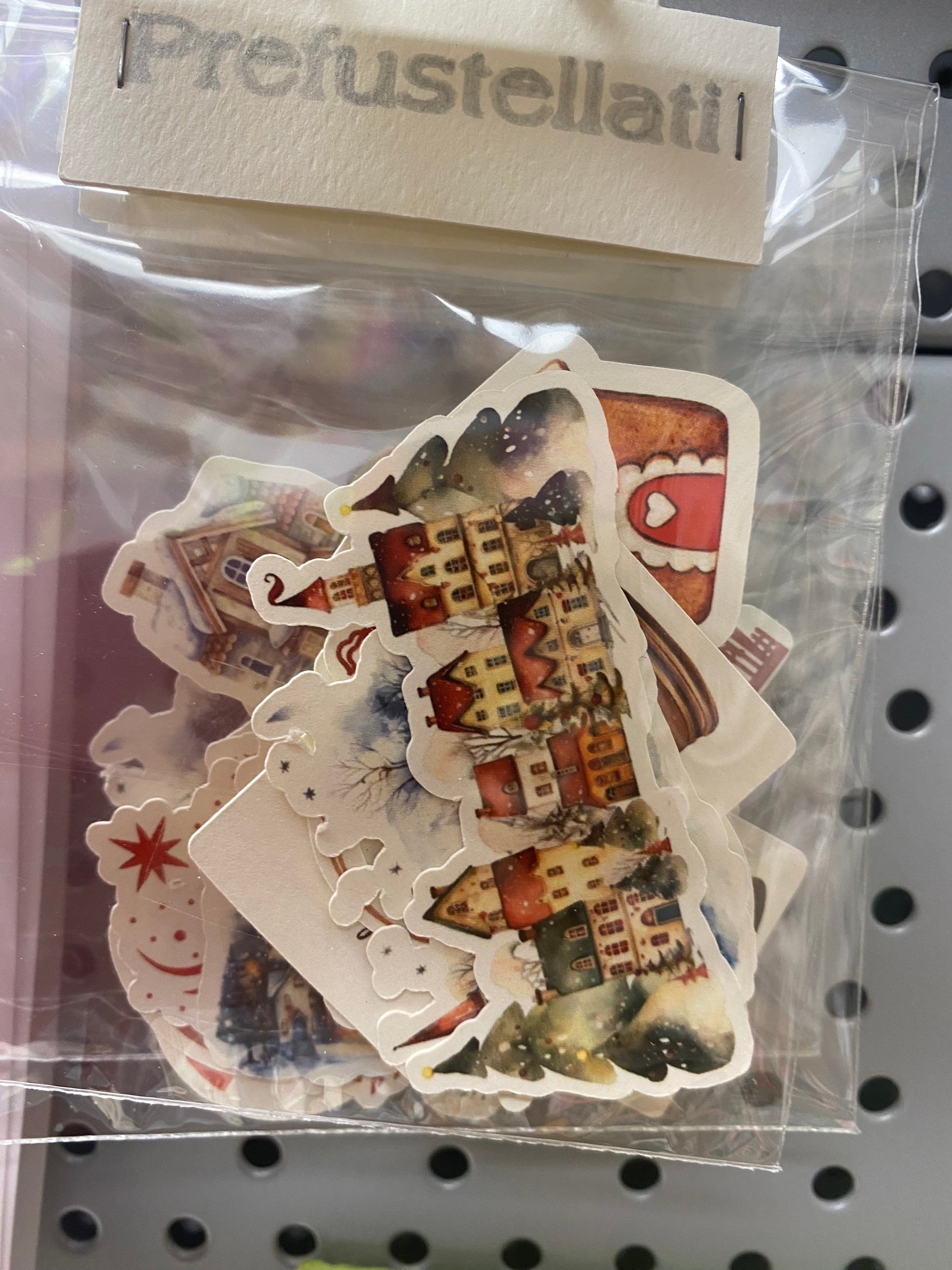 Prefustellati set "casette di Natale”