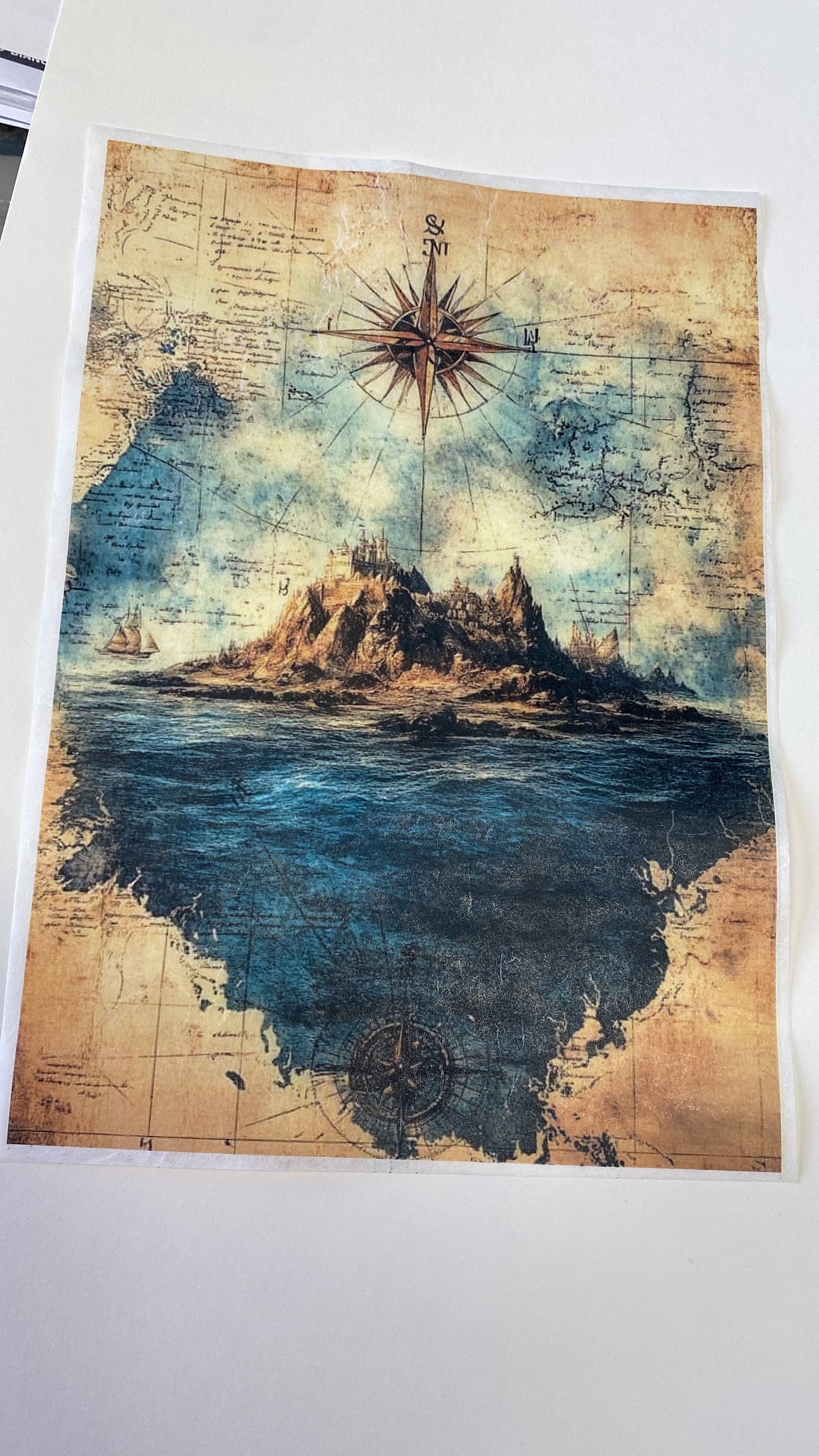 Carta di riso formato A3 isola