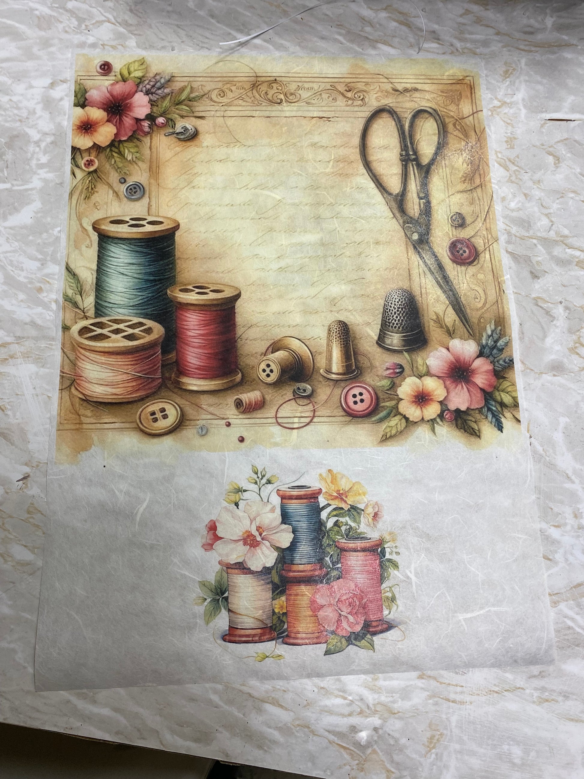 Carta di riso formato A3 cucito creativo cucito 2