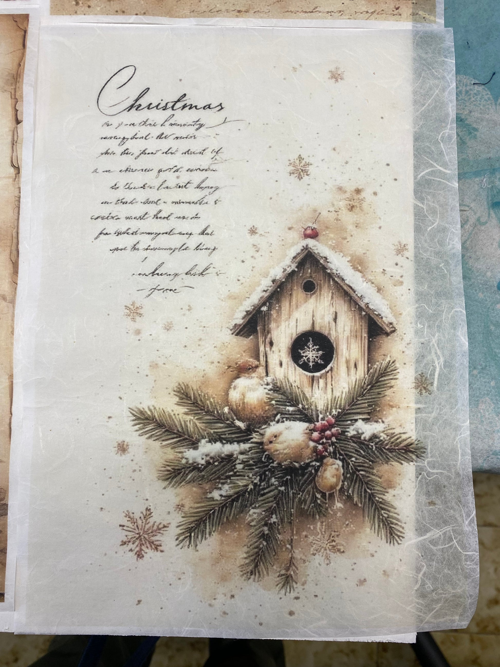 Carta di riso formato A4 Christmas