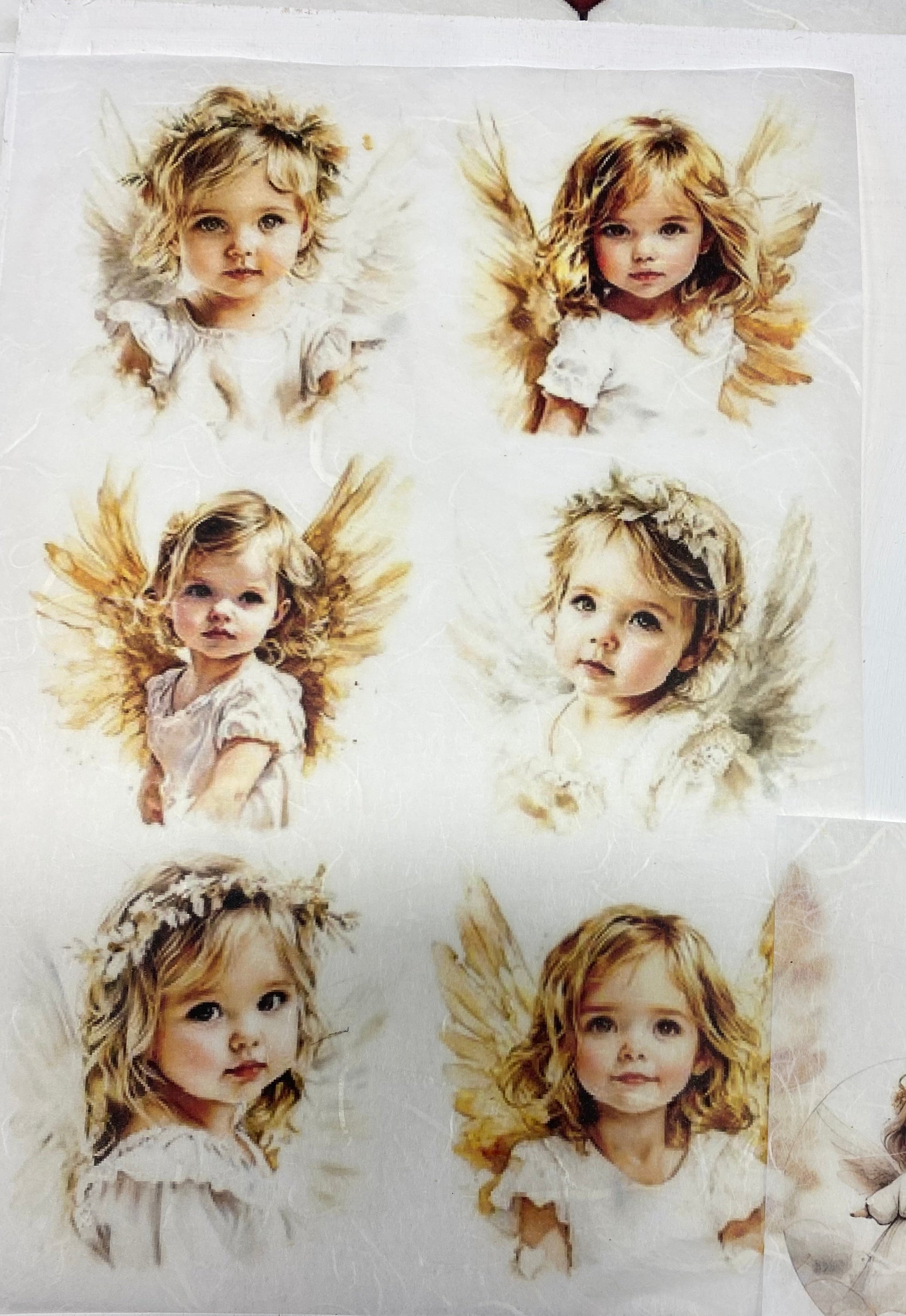 Carta di riso formato A4 angioletti