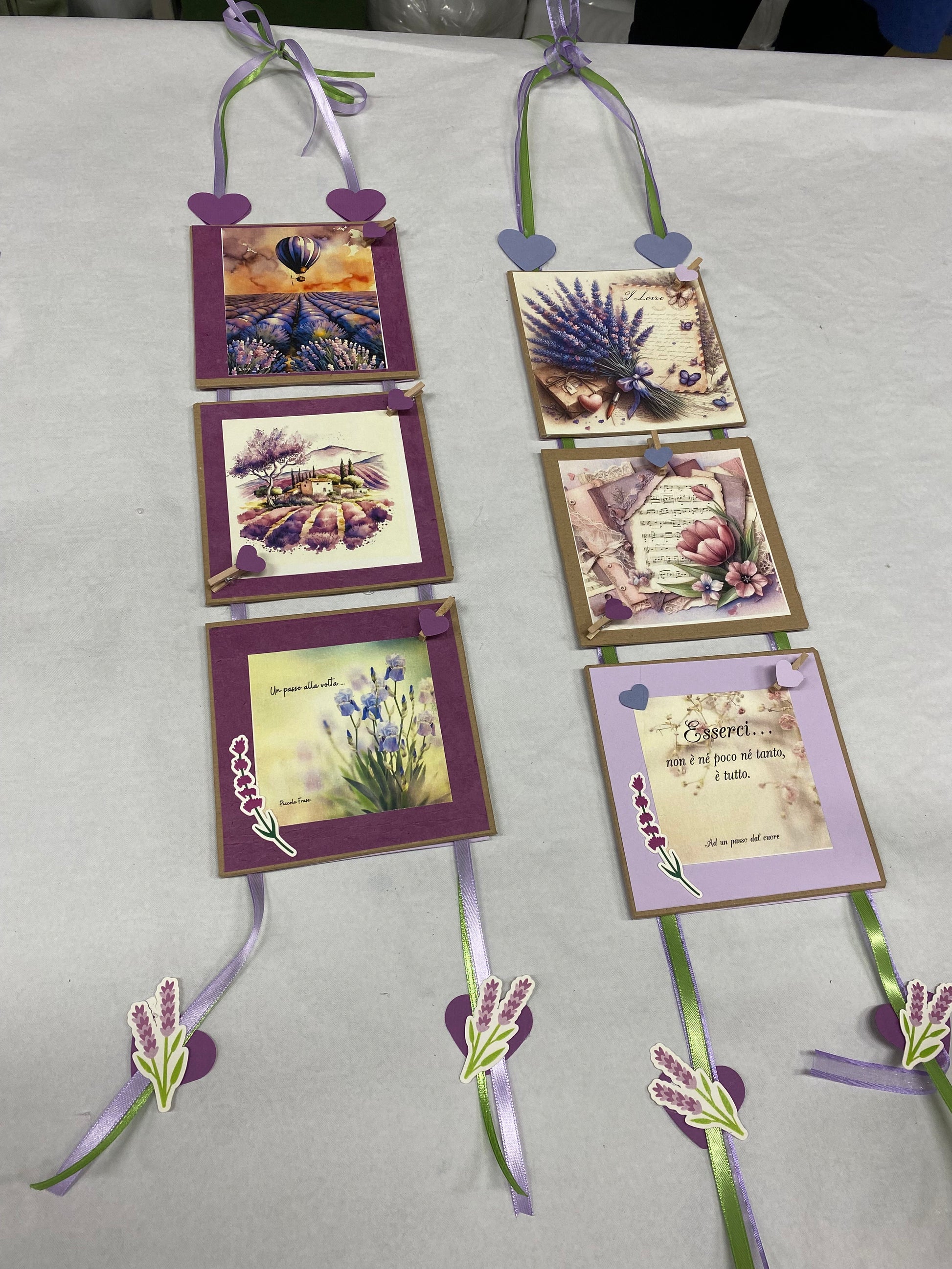Set carte scrapbooking "Lavanda"