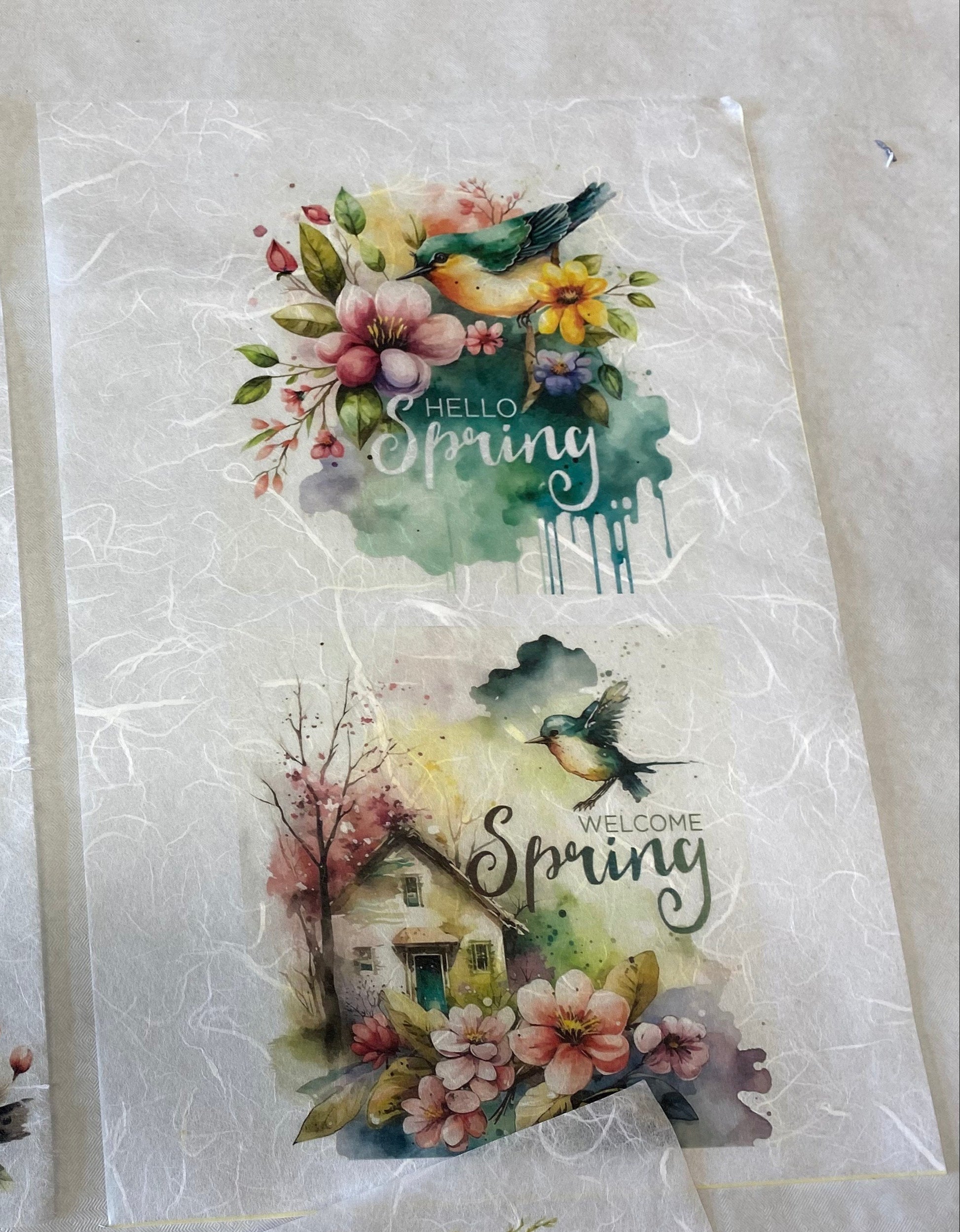 Carta di riso formato A4 Hello Spring