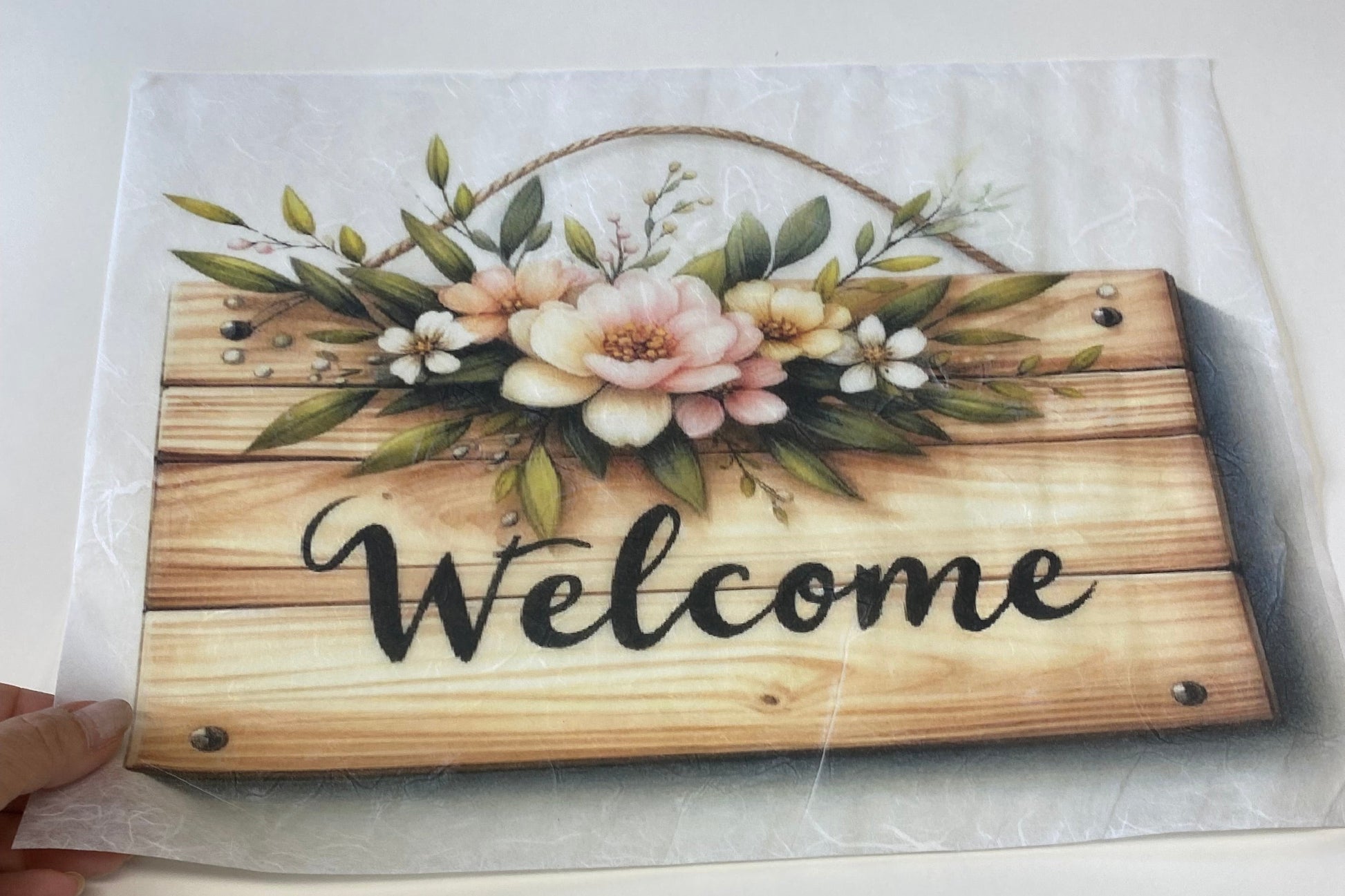Carta di riso formato a4 welcome