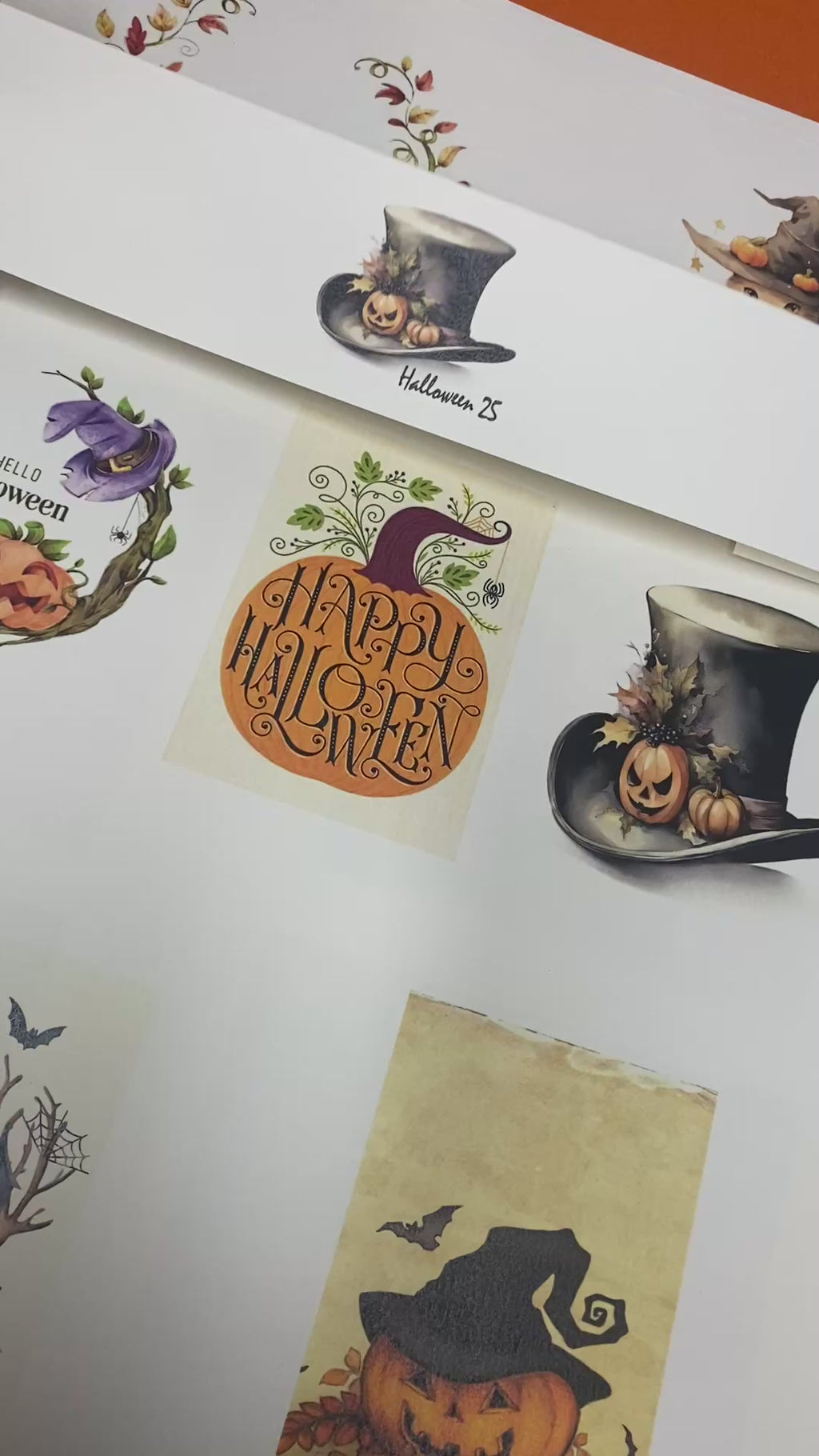 Set carte scrapbooking "Halloween 25"